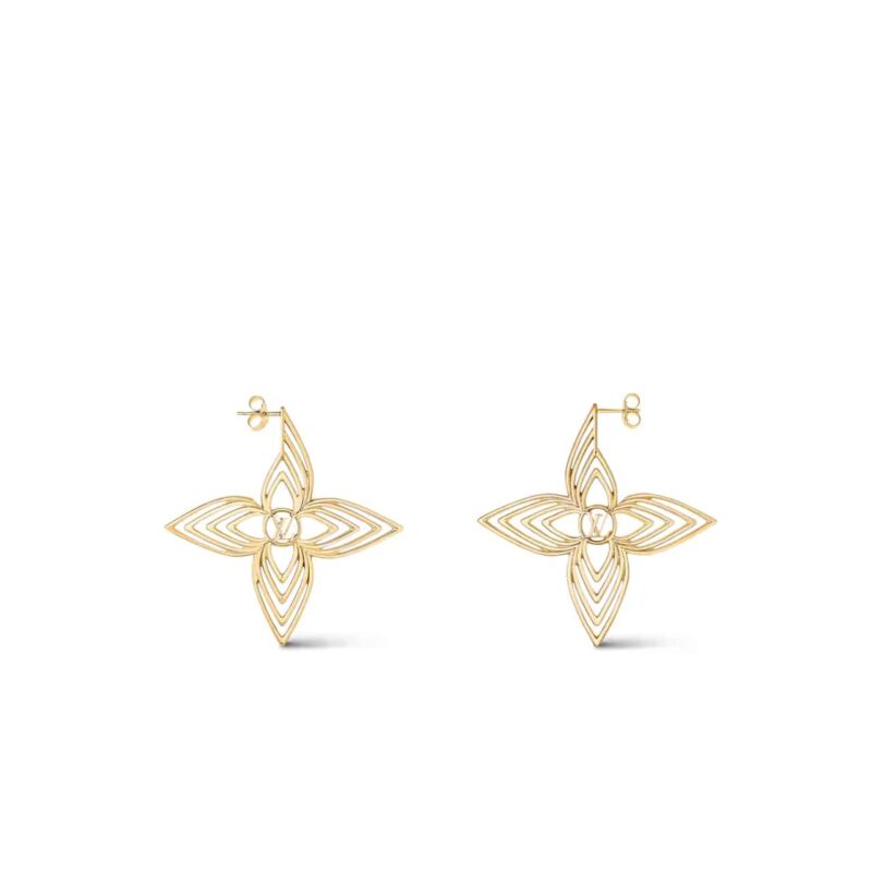 Louis Vuitton Lv Breeze Earrings Gold M02659