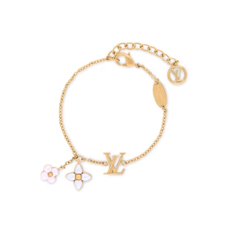 Louis Vuitton Lv Floragram Bracelet Gold M1738A
