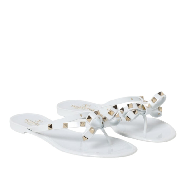 Valentino Garavani Flat Sandal Nappa White 5W2S0552Pvs 001