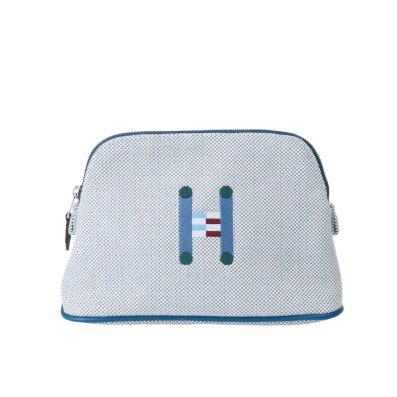 Hermes Bolide Crazy H Case Blue 26Cm H103750M 05