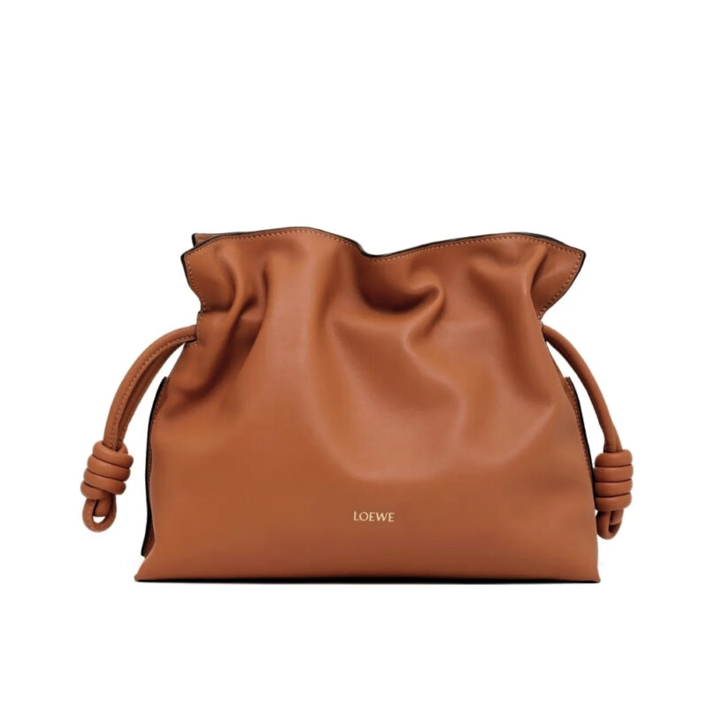 Loewe Small Flamenco Clutch Bag Brown 29Cm A411Fc2Xa6 4927