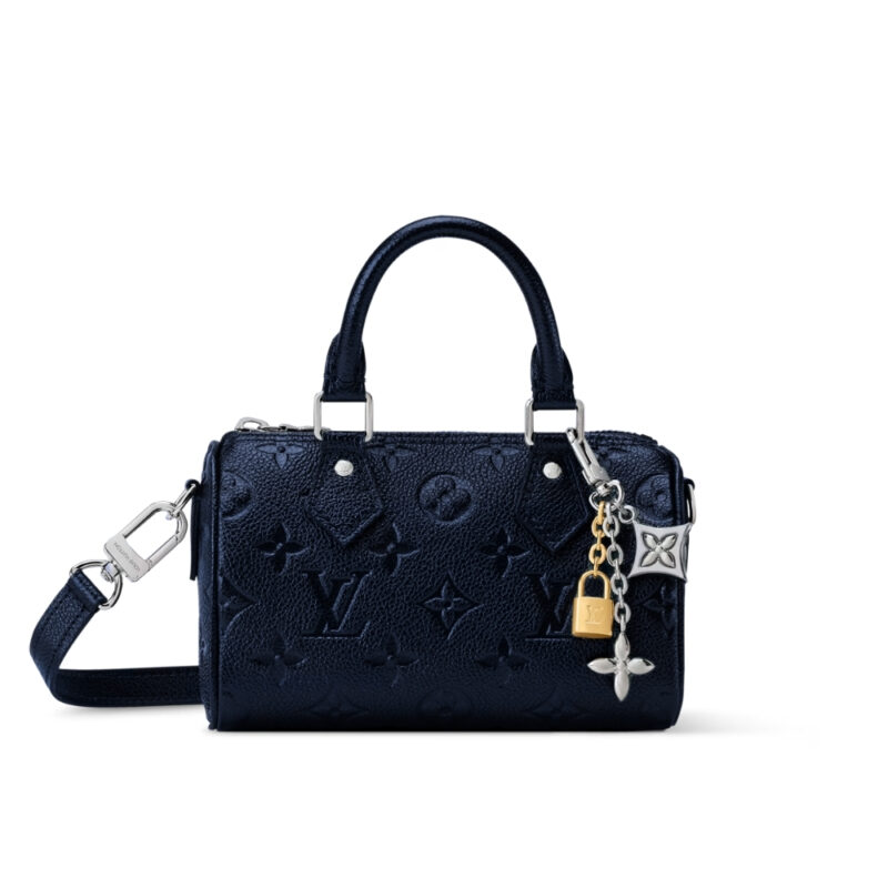 Louis Vuitton Nano Speedy Shimmery Ink 16Cm M26510