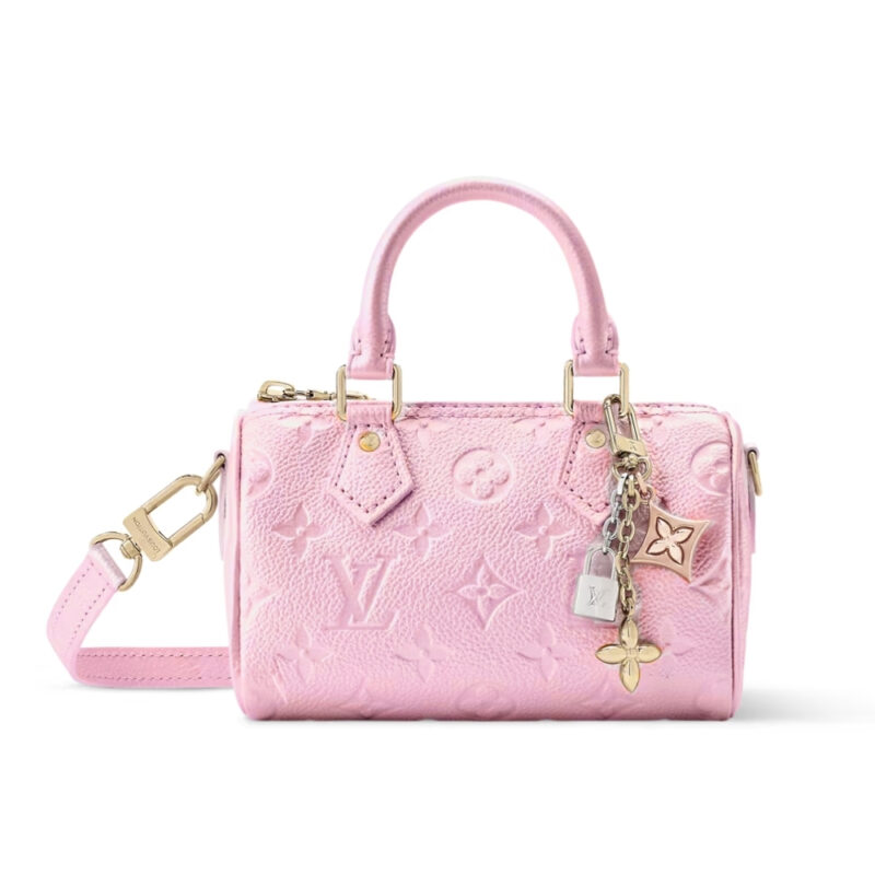 Louis Vuitton Nano Speedy Light Pink 16Cm M27107