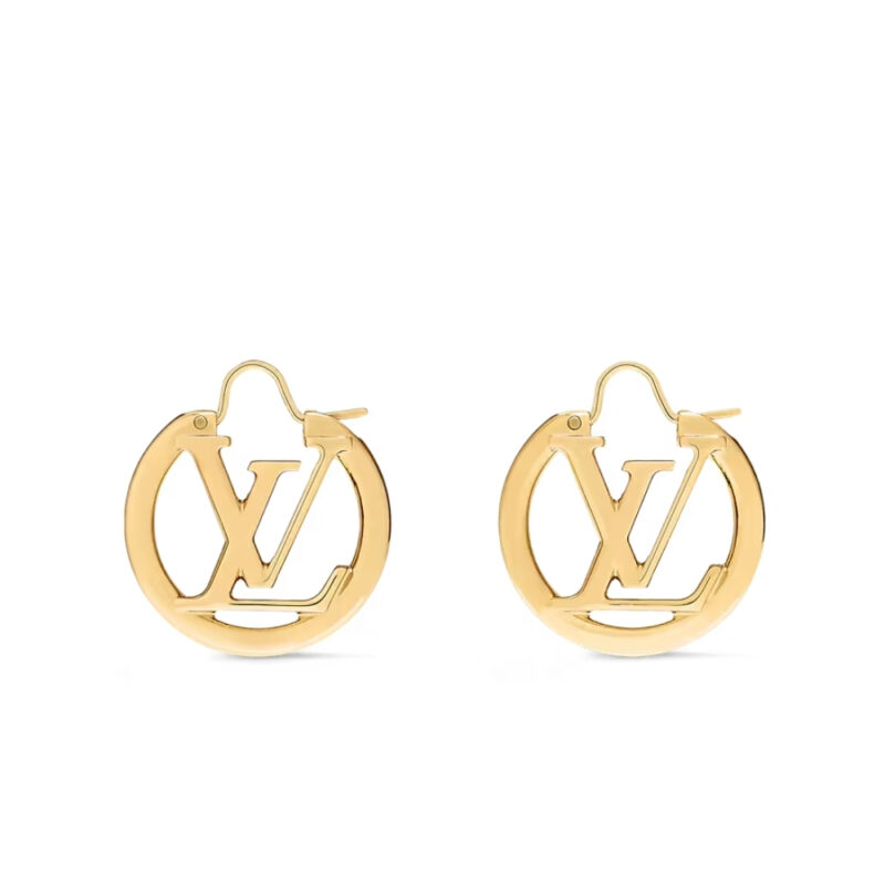 Louis Vuitton Louise Pm Earrings Gold M00396
