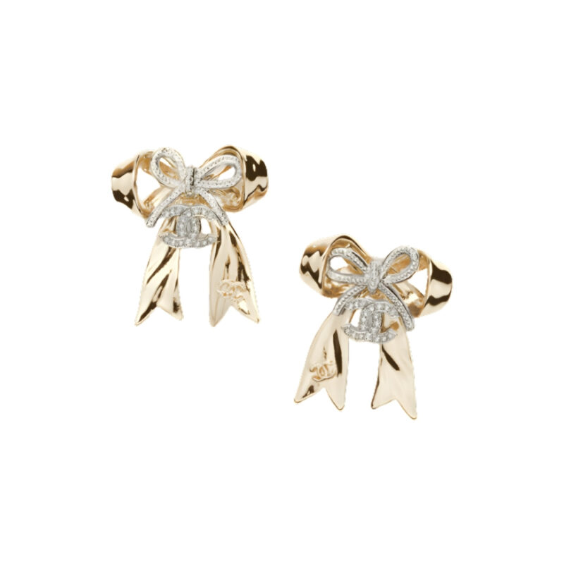Chanel Stud Earrings With Gold Abg598 B22434 U4561