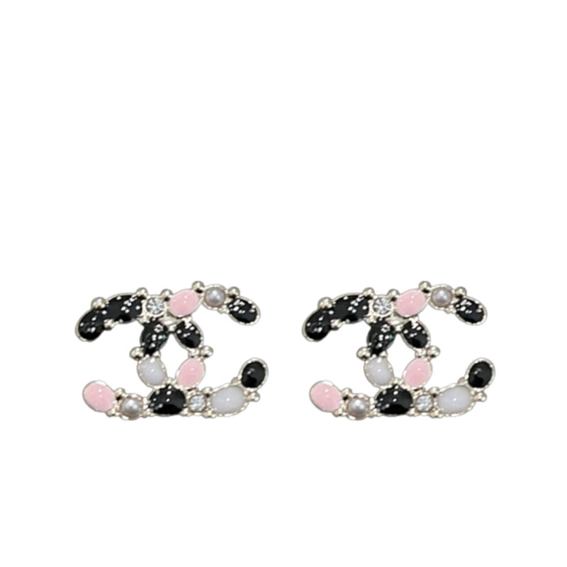 Chanel Cc Mark Crystal Earrings Multicolor Abg639 B22459 U4656