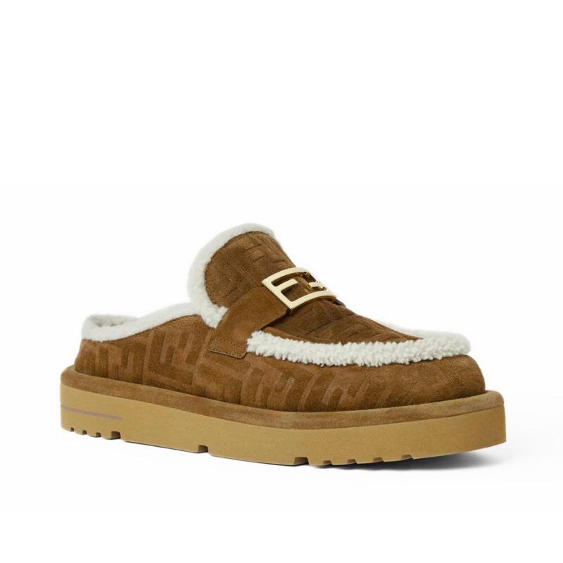 Fendi Apres Chic Brown Ff Suede 8R8777Asa1F0C23