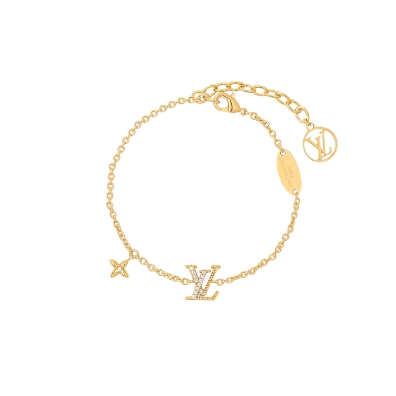 Louis Vuitton Lv Iconic Enamel Bracelet Gold M1137A