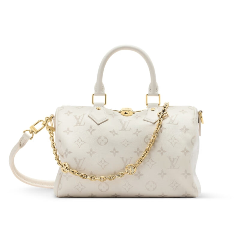 Louis Vuitton Speedy Bandoulière 25 Cream 25Cm M26690
