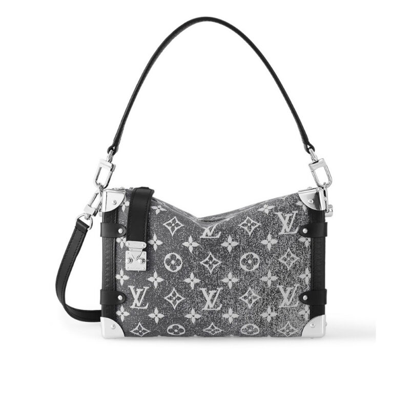 Louis Vuitton MM Side Trunk Bag Denim Gray 23Cm M21460