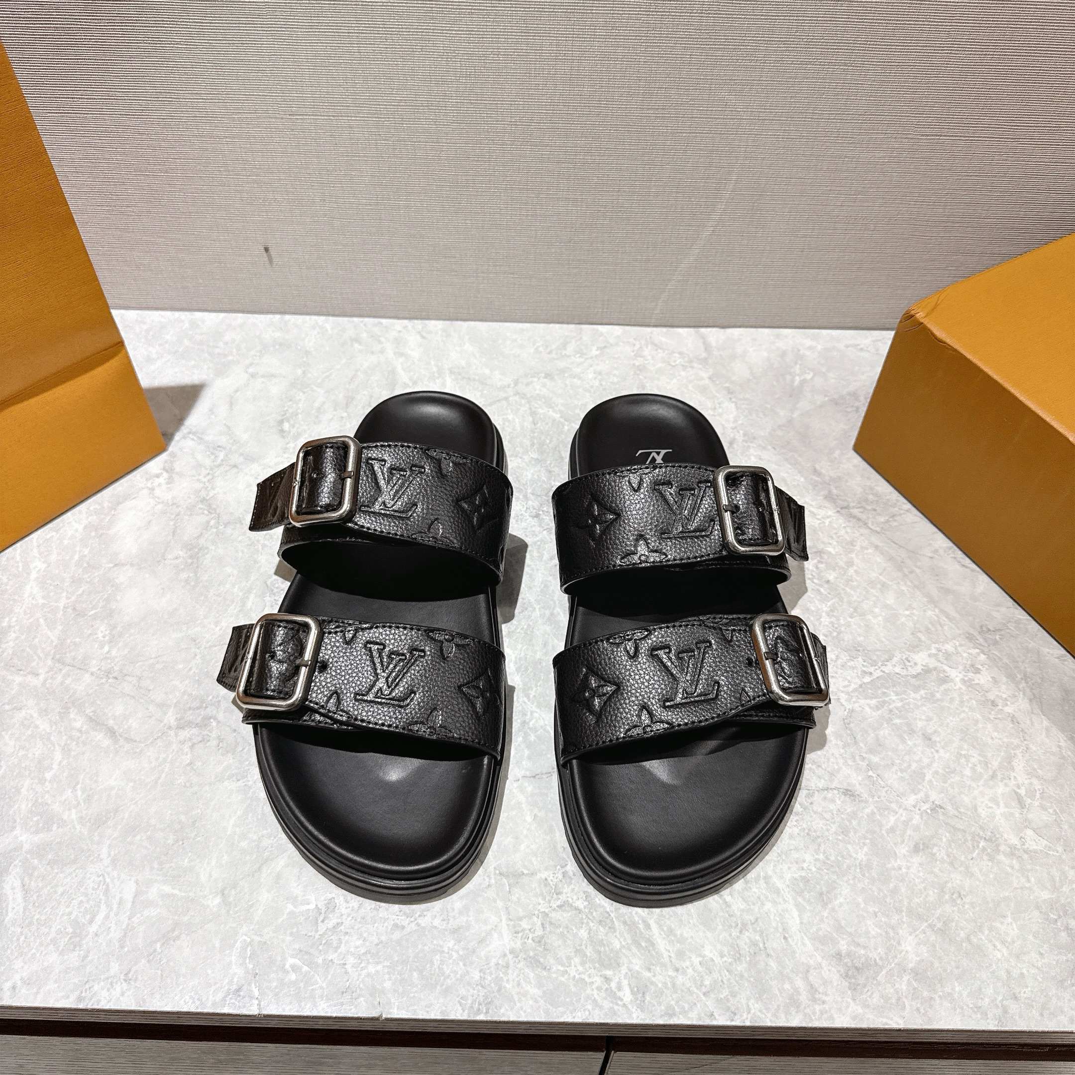 Louis Vuitton LV Venice Mule Black 1AHSJC - Image 8