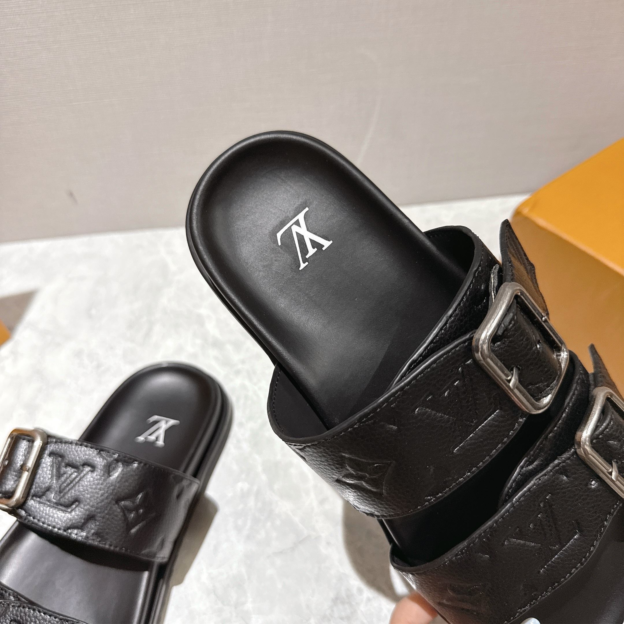 Louis Vuitton LV Venice Mule Black 1AHSJC - Image 3
