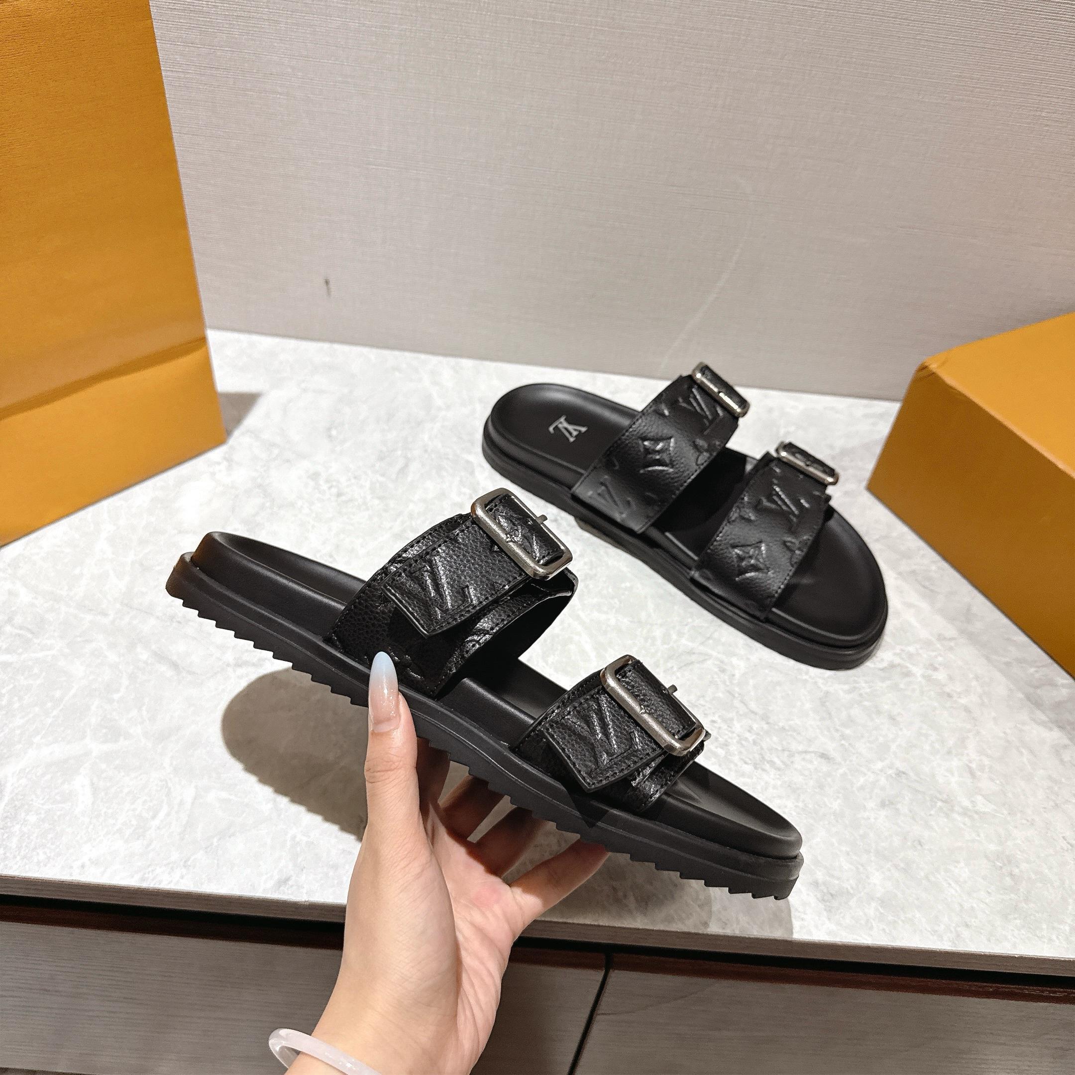 Louis Vuitton LV Venice Mule Black 1AHSJC - Image 6