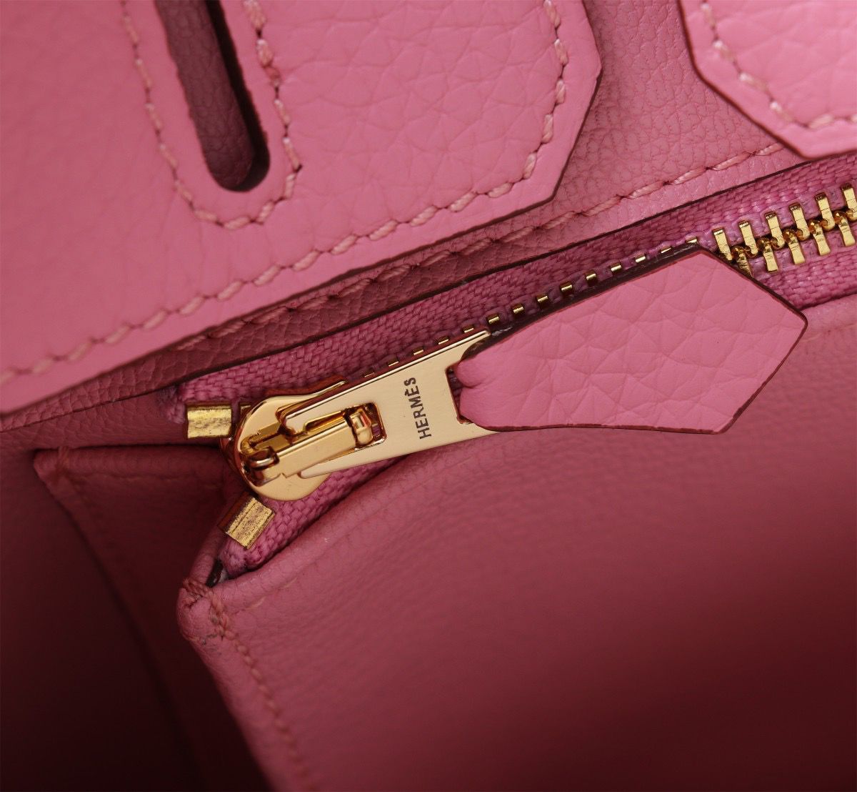 Hermes Birkin 30 Togo Leather Gold Hardware Light Pink 30Cm - Image 7