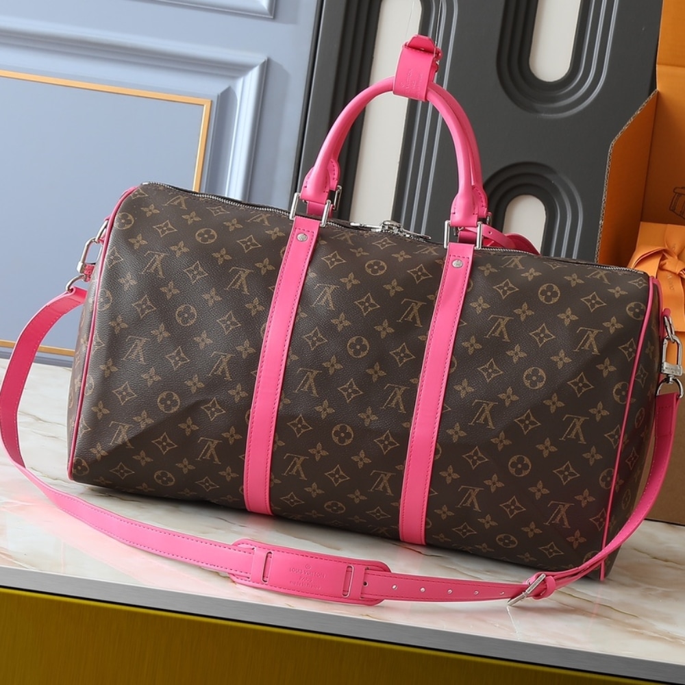 Louis Vuitton Keepall Bandoulière 45 Pondichery Pink 50Cm M13807 - Image 3
