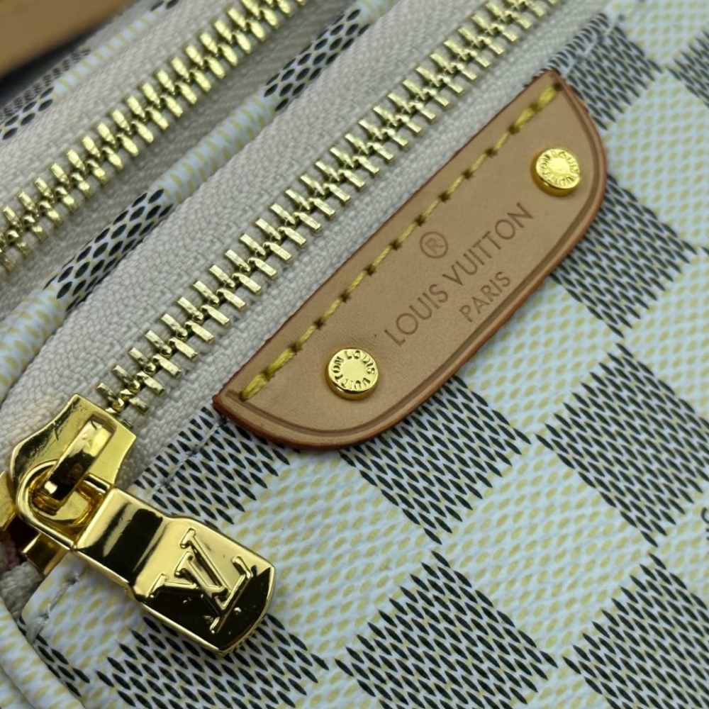 Louis Vuitton Mini Bumbag Damier Azur Canvas White 17cm N00130 - Image 7