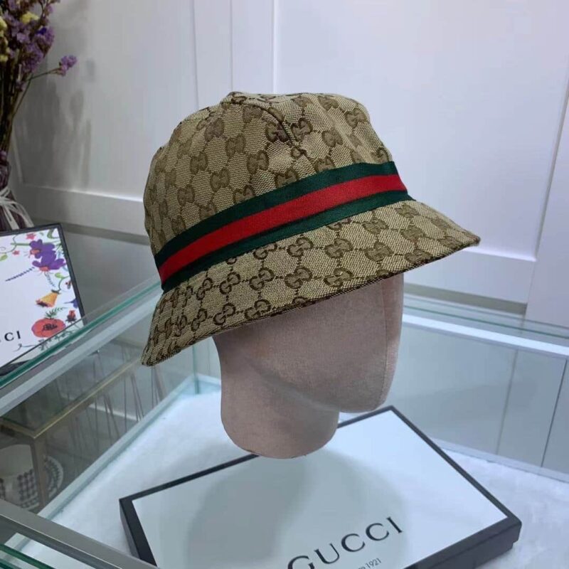 Alternative view of Gucci Gg Ssima Soft Web Fedora Hat Beige