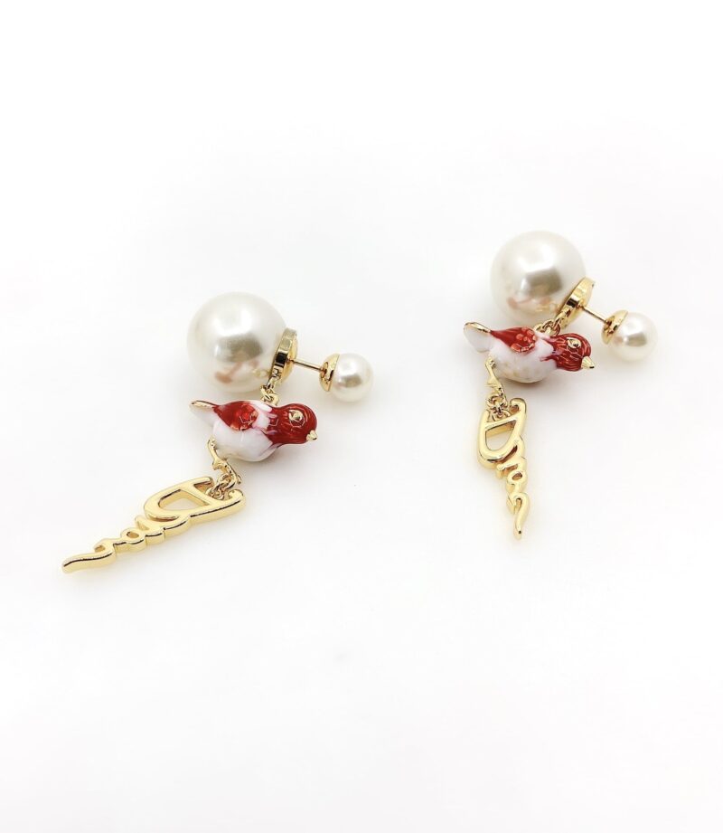 DIOR TRIBALES RED EARRINGS