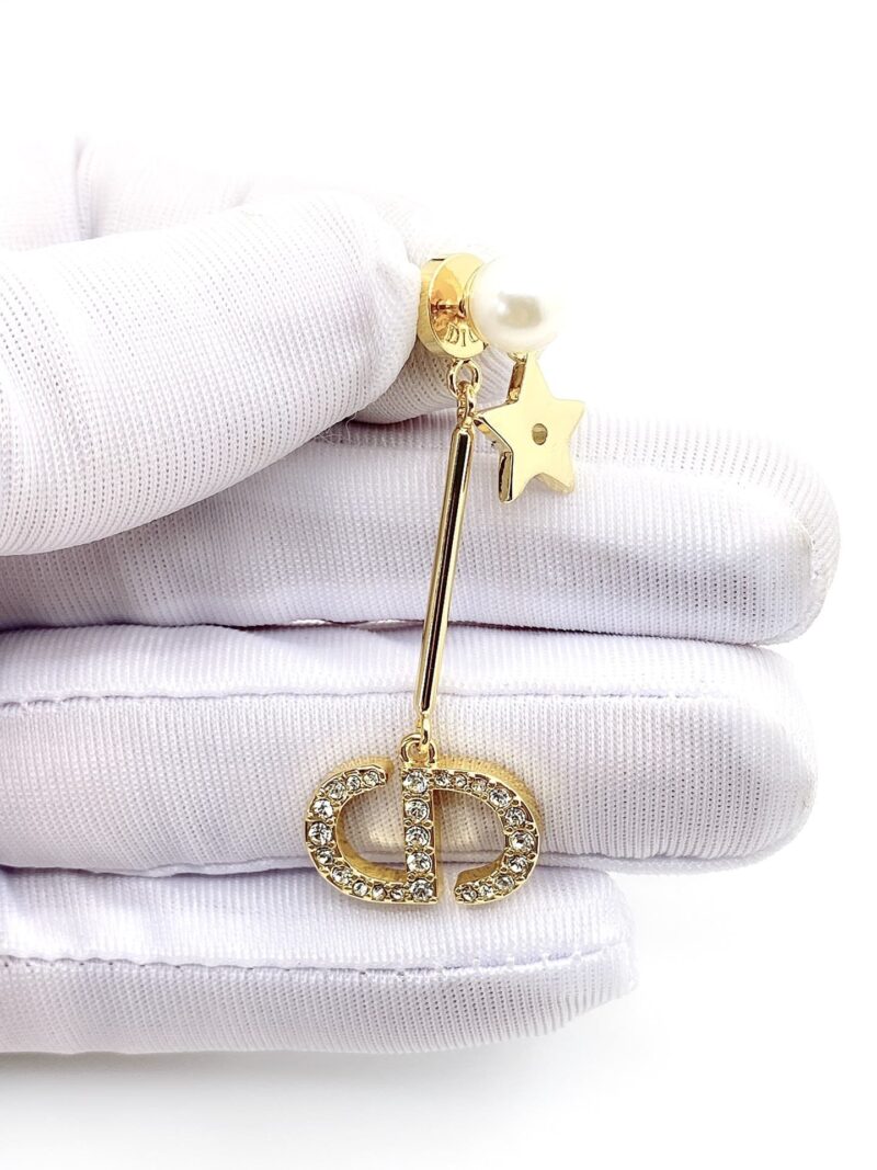 Alternative view of DIOR CD GOLD EARRINGS