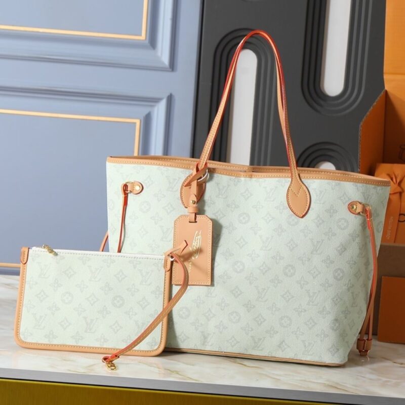 Alternative view of Louis Vuitton Neverfull MM Monogram Origine Green 31Cm