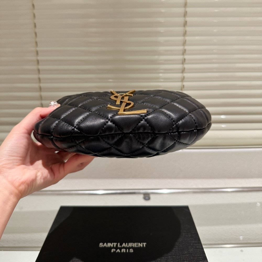 Saint Laurent Icarino Mini In Quilted Nappa Leather Black 19Cm 871329AAANG1000 - Image 7