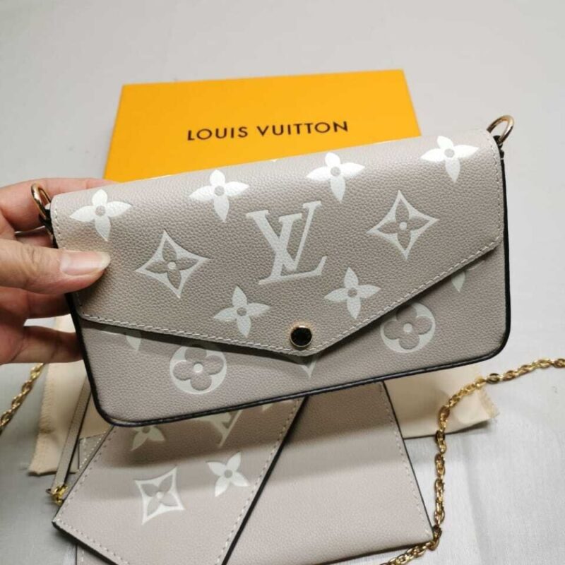Alternative view of Louis Vuitton Félicie Pochette Monogram Grey 21Cm M82610