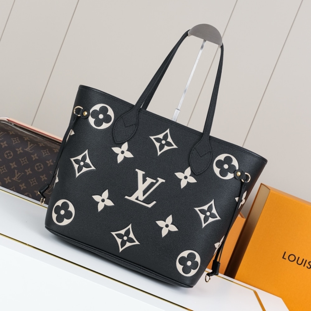 Louis Vuitton Neverfull MM Monogram Empreinte Black 31cm M58907 - Image 3