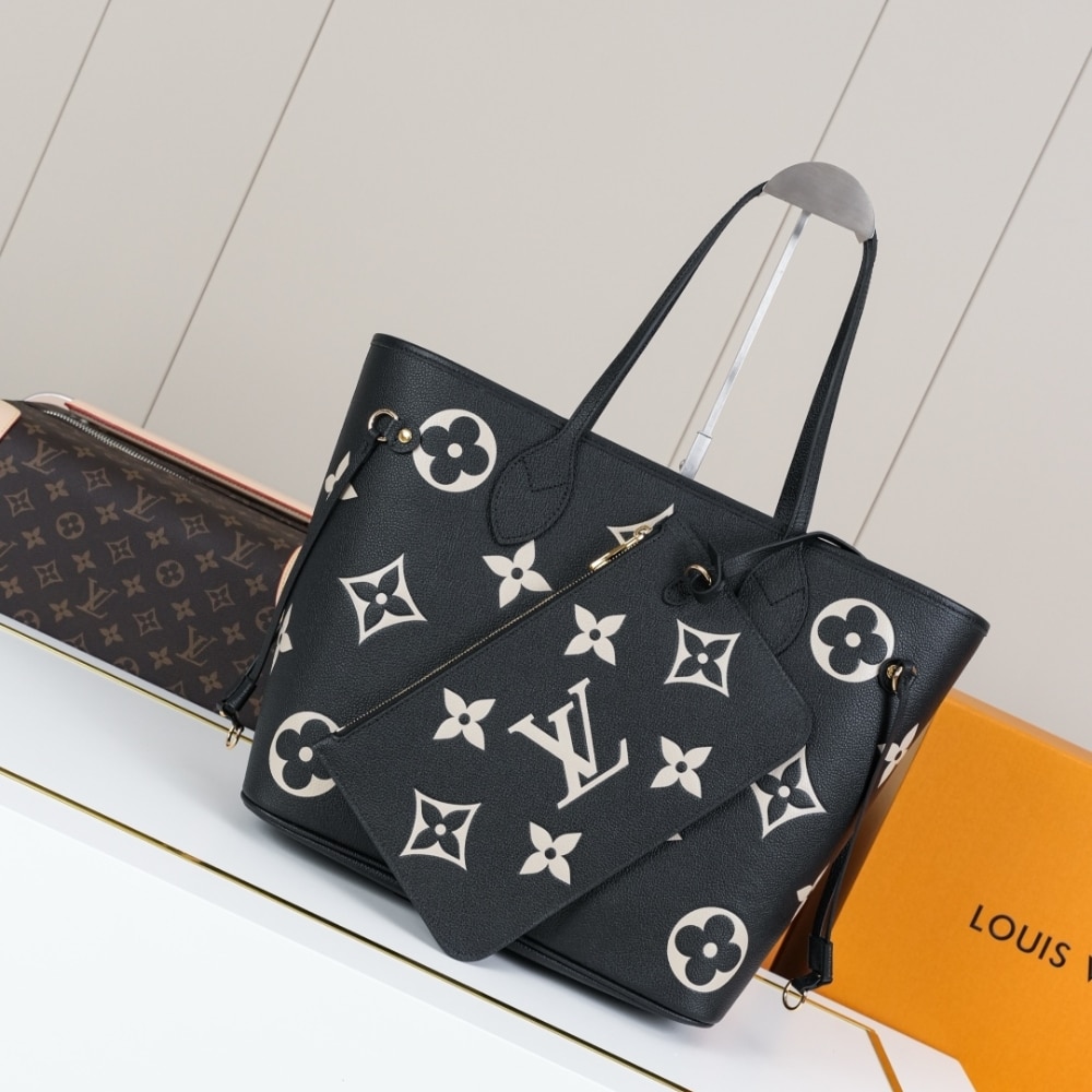 Louis Vuitton Neverfull MM Monogram Empreinte Black 31cm M58907 - Image 2