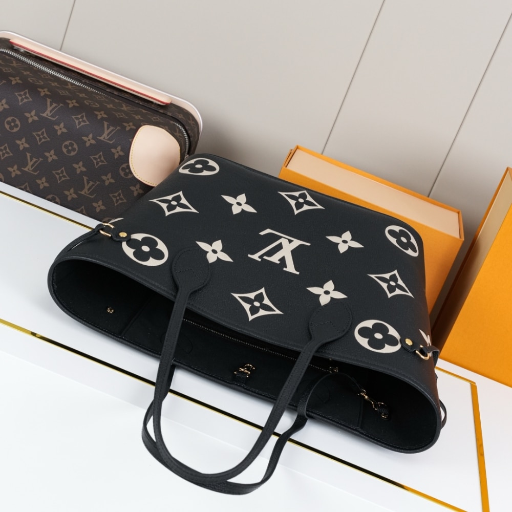 Louis Vuitton Neverfull MM Monogram Empreinte Black 31cm M58907 - Image 5