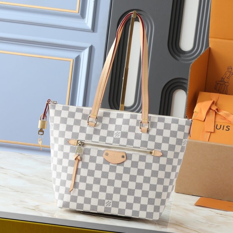 Alternative view of Louis Vuitton Lena PM Bag Damier Azur White 35Cm