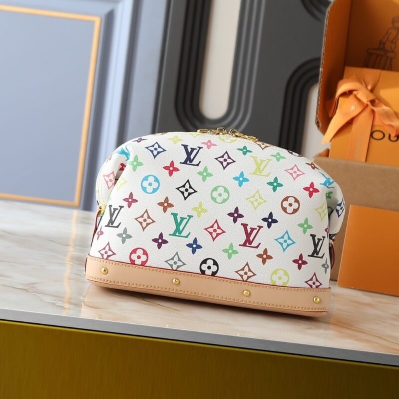 Alternative view of Louis Vuitton X Takashi Murakami Cosmetic Pouch GM Multicolored 27Cm M13743