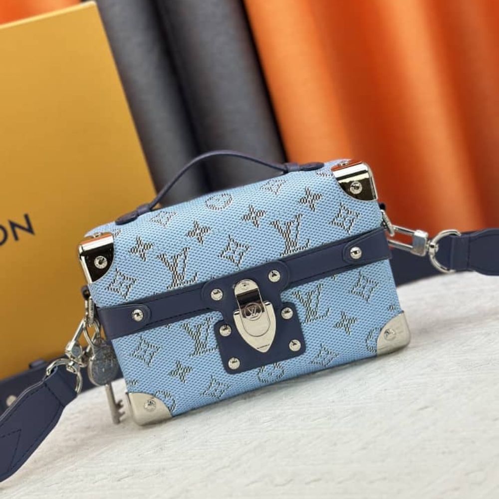 Louis Vuitton Soul Trunk Bag Monogram Blue 19Cm M15035 - Image 2