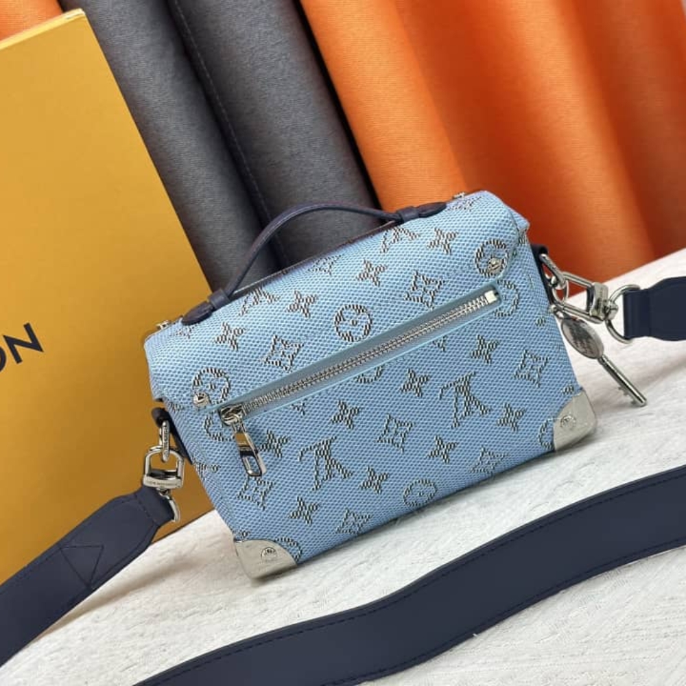 Louis Vuitton Soul Trunk Bag Monogram Blue 19Cm M15035 - Image 5