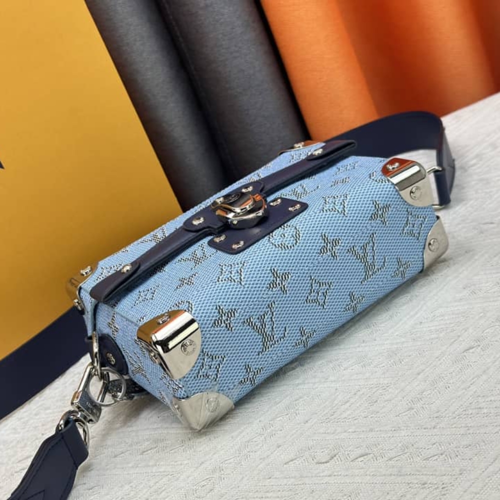 Louis Vuitton Soul Trunk Bag Monogram Blue 19Cm M15035 - Image 6