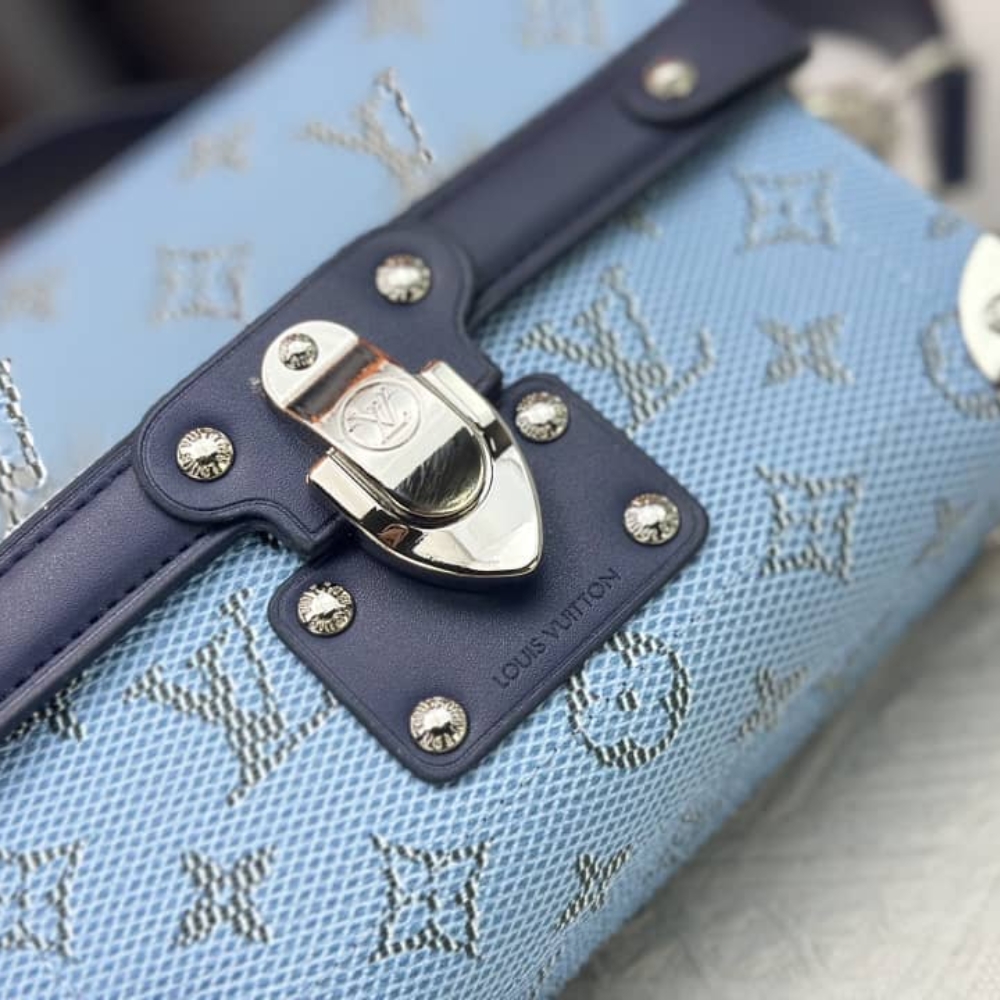 Louis Vuitton Soul Trunk Bag Monogram Blue 19Cm M15035 - Image 7