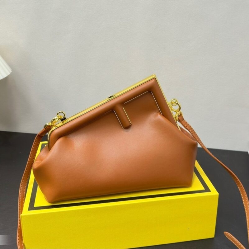 Alternative view of Fendi First Small Nappa Leather Bag Brown 23Cm 8Bp129Abvef0Nyj