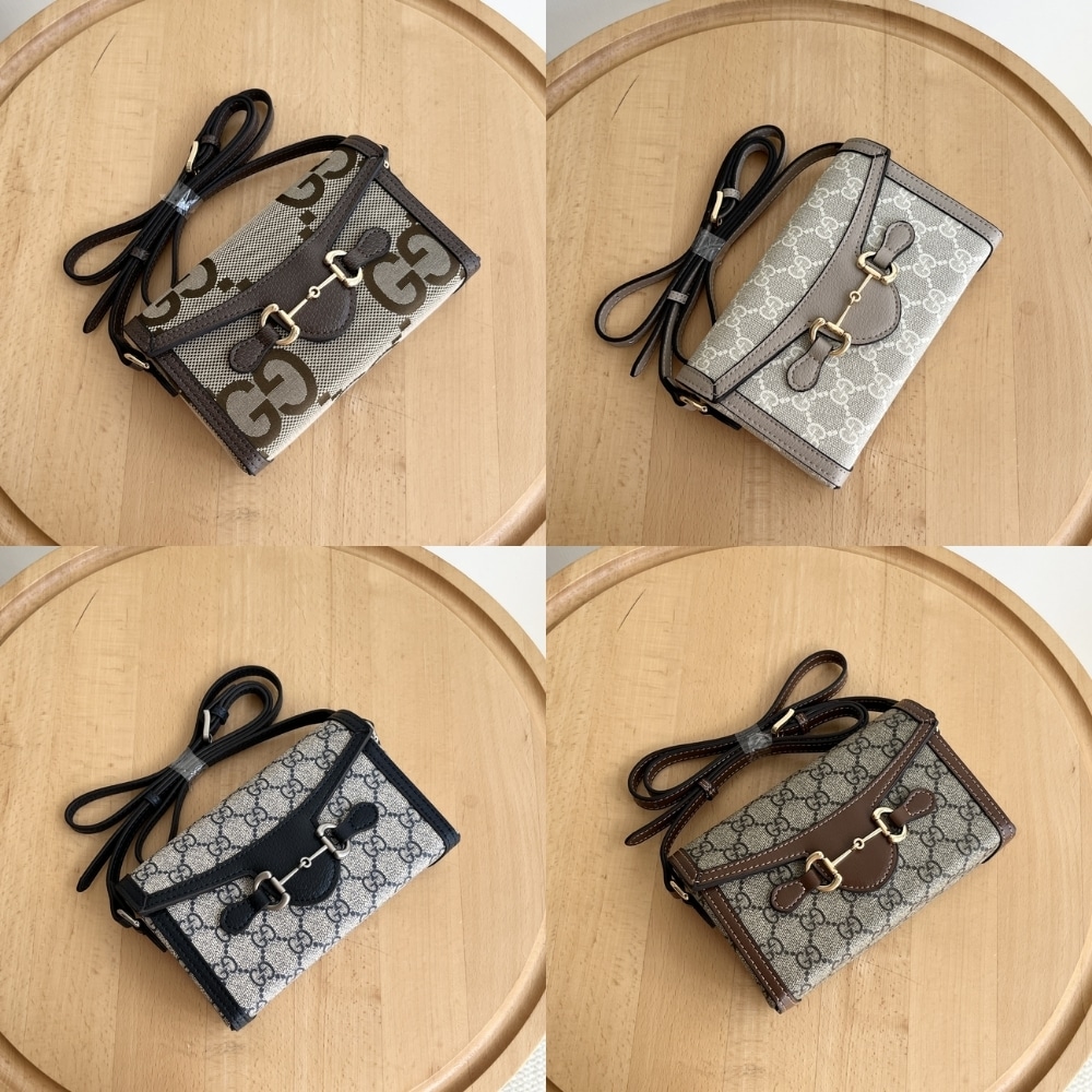 Gucci Horsebit 1955 Mini Bag Beige And Dark Brown Gg Supreme 18Cm 699296 92Tcg 8563 - Image 10