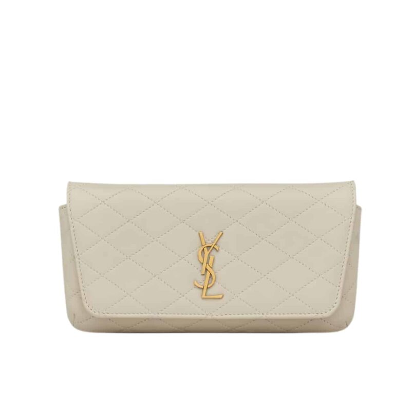 Saint Laurent Gaby Phone Case Bag Blanc Vintage 19Cm 7540511El079207