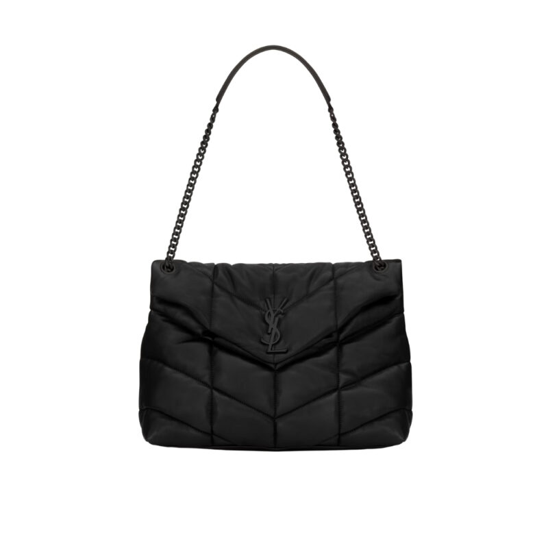 Saint Laurent Puffer Medium In Matte Leather Black 35cm 5774751EL081000