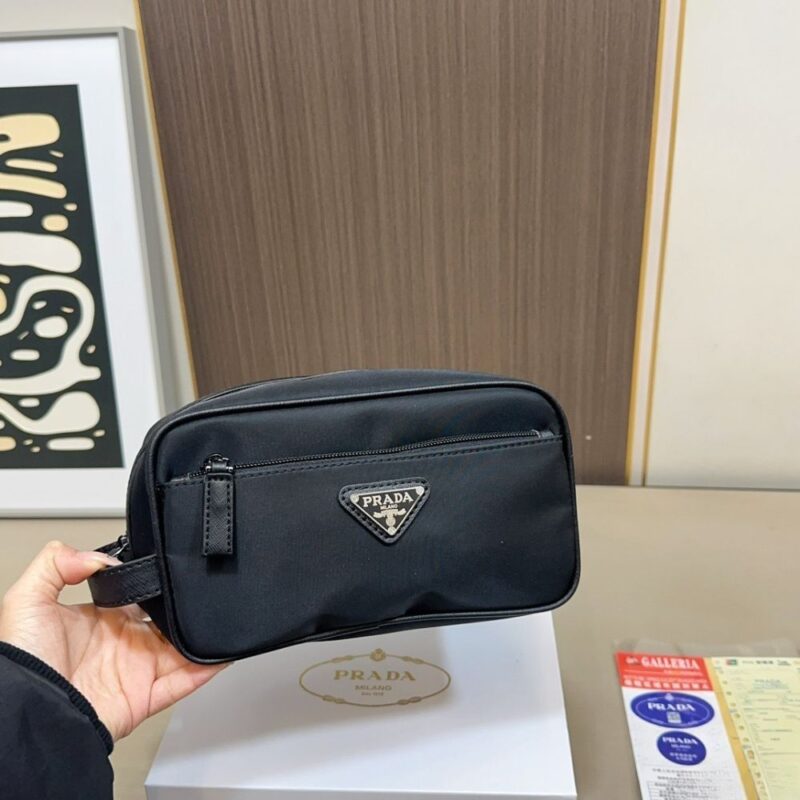 Alternative view of Prada ReNylon and Saffiano Leather Travel Black 22Cm