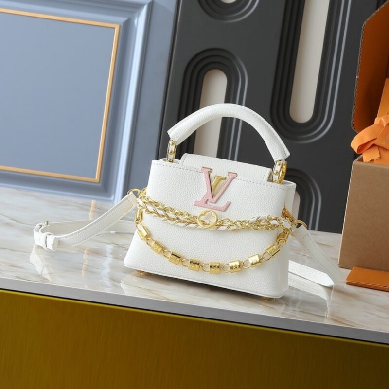 Alternative view of Louis Vuitton Capucines Mini Silver Sea 21Cm