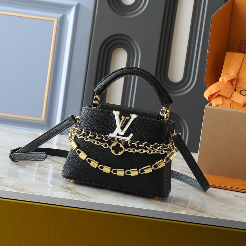 Louis Vuitton Capucines Mini Black 21Cm - Image 2