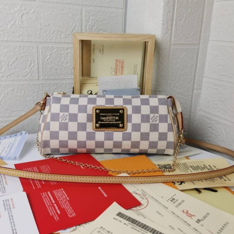 Alternative view of Louis Vuitton Eva Clutch In Damier Azur 25Cm