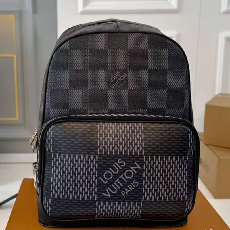 Alternative view of Louis Vuitton Excellent Campus Backpack Black And Gray 29Cm