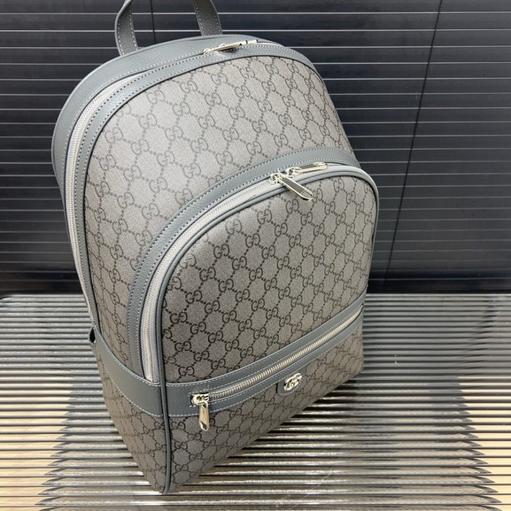 Gucci Ophidia Medium Backpack Grey 43Cm 821938 Faefh 8793 - Image 9
