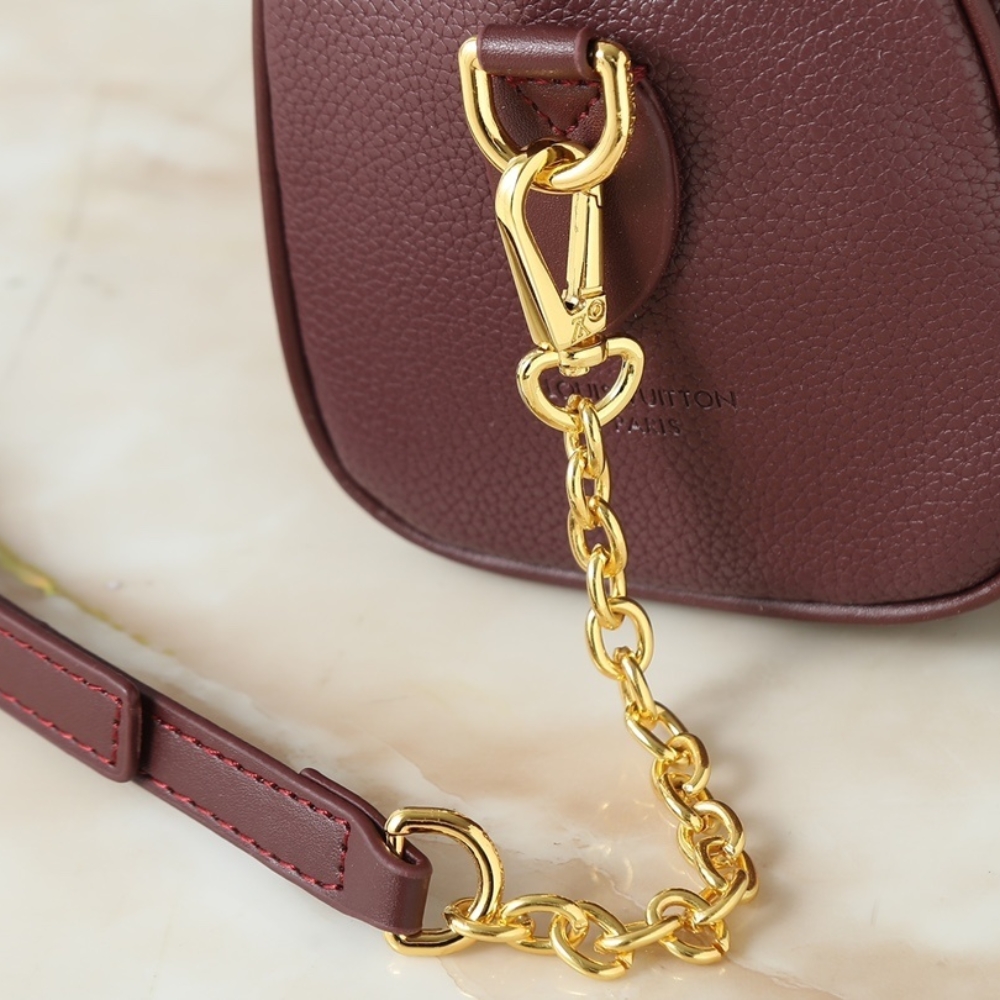 Louis Vuitton Speedy Bandouliere 20 Monogram Empreinte Grenat Red 20Cm M25929 - Image 8