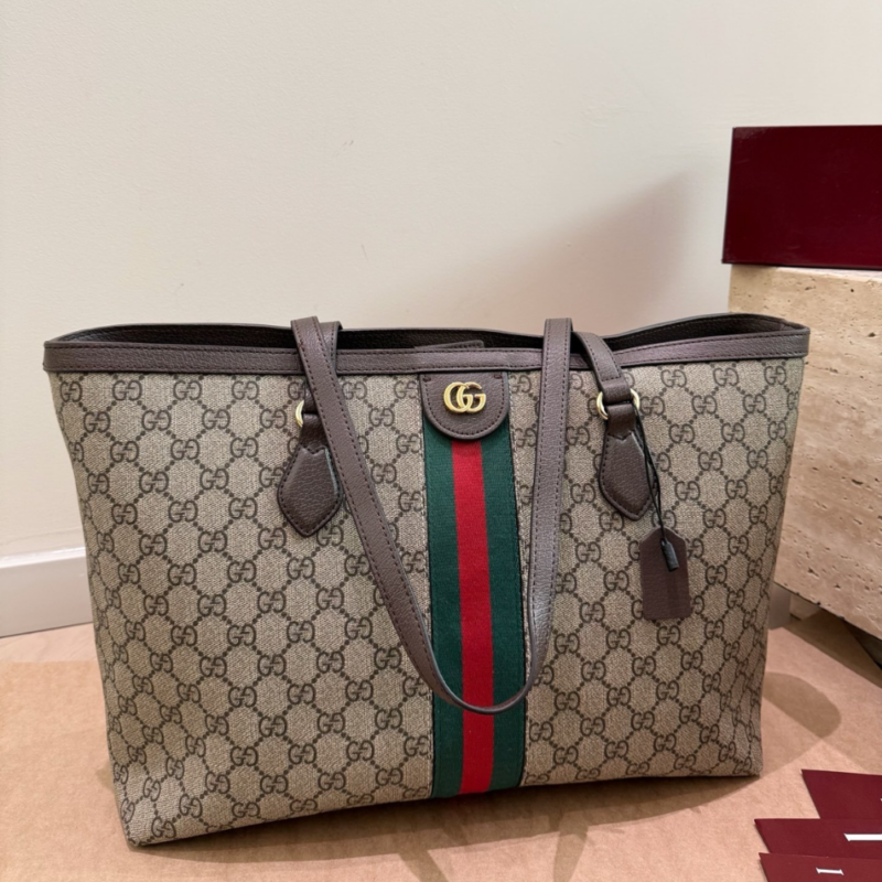 Alternative view of Gucci Ophidia Medium Tote Beige and Dark Brown 36Cm 631685 96IWB 8745
