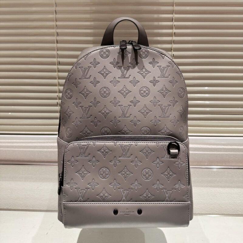 Alternative view of Louis Vuitton Monogram Shadow Racer Backpack Grey 38Cm