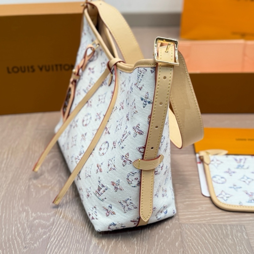 Louis Vuitton Carryall PM Multicolor Beige 29Cm M24707 - Image 3