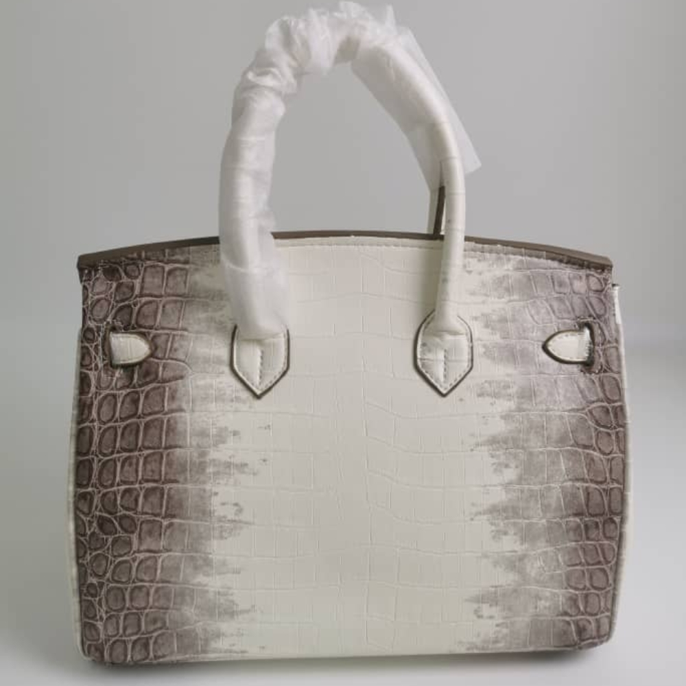 Hermes Birkin 30 Niloticus Himalaya Blanc Finish Gold Kelly 30Cm - Image 4